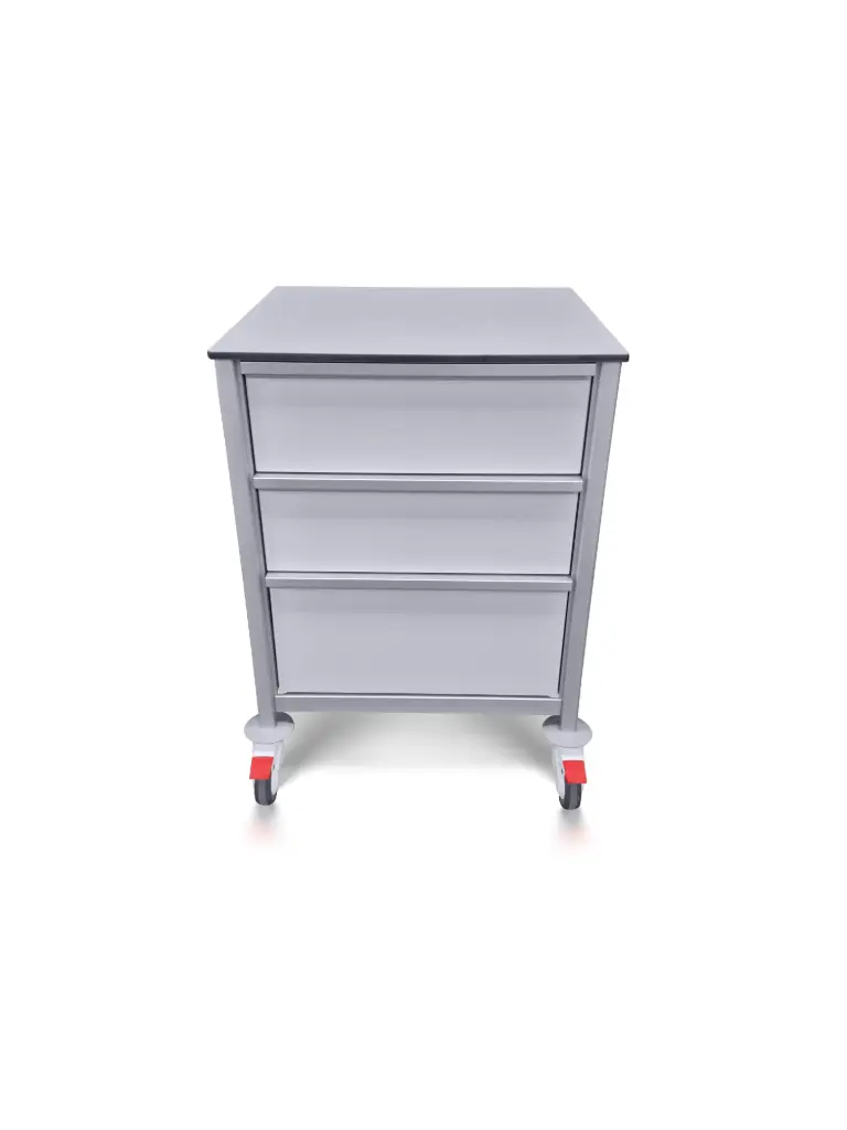 Multi-purpose Scrubs Trolley, 630W, 580D, 900H, 3 drawers (2L, 1XL)