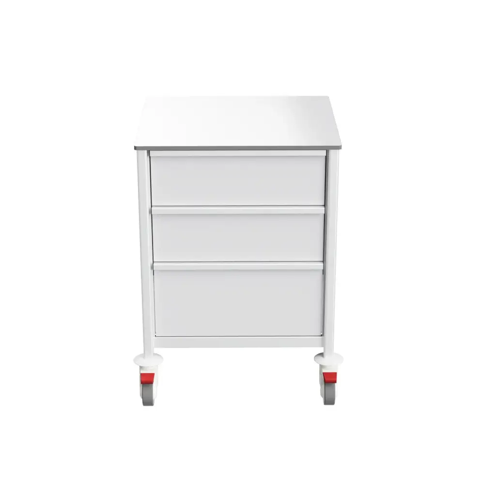 Multi-purpose Scrubs Trolley, 630W, 580D, 900H, 3 drawers (2L, 1XL)