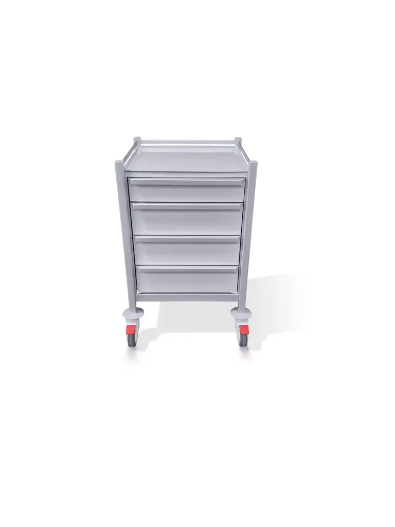 Multi-purpose Medical Trolley, 630W, 480D, 975H, 4 Drawers (1S, 3M)