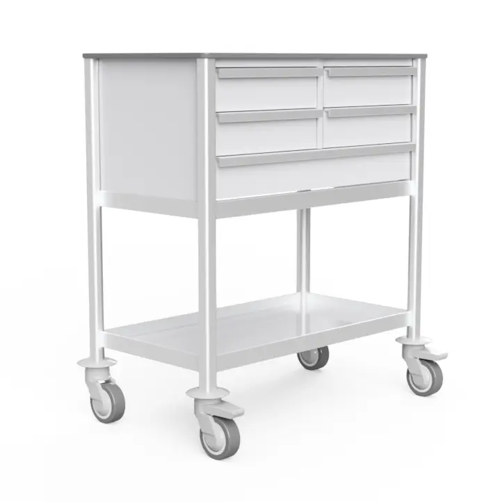Multi-purpose Medical Trolley, 780W, 480D, 900Hmm,  5 drawers (4Sss,1S)