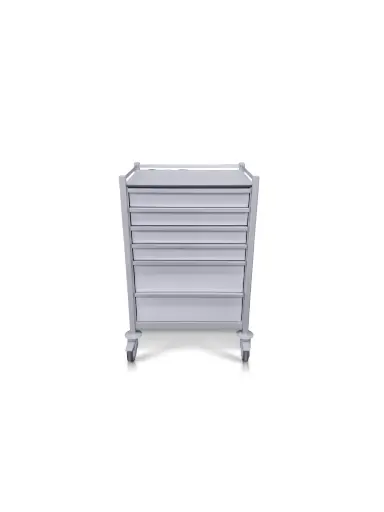 [MP-6853-4S-2L] Multi-purpose Medical Trolley, 680W x 530D x 1050H mm, 6 Drawers (4S, 2L)