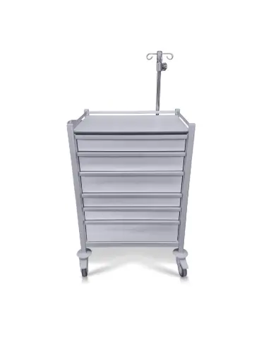 [MP-6853-1S-1S100-1M-2S-1M150] Multi-purpose Medical Trolley, 680W x 530D x 1005H mm, 6 Drawers (1S, 1S100, 1M,2S,1M150) 