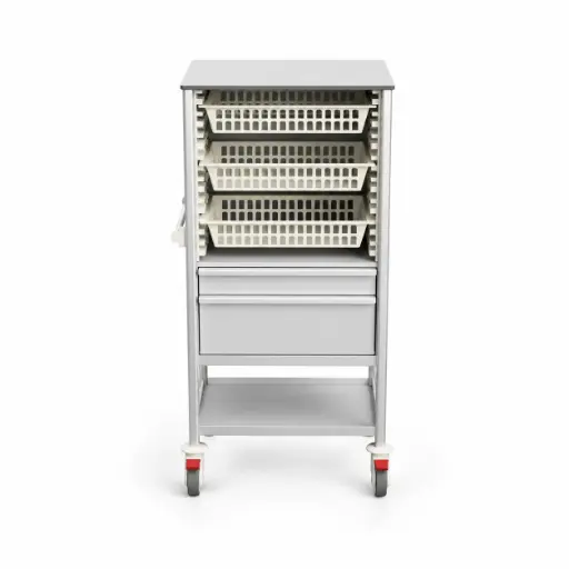 [MP-7053-1S-1L200-SH-RAY3M] Multi-purpose Medical Trolley, 700W x 530D x 1450H mm (1S-1L200-RAY3M) 