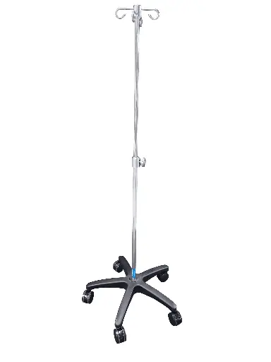 [IV-RB2023] IV Pole on Roll stand Premium Model - straight