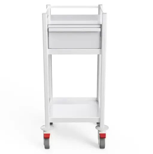 Multi-purpose Medical Trolley, 480W x 330D x 975H mm -  1 Drawer, 1 Shelf