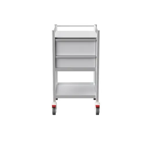 Multi-purpose Medical Trolley, 530W, 580D, 975Hmm, 2 drawers, 1 shelf