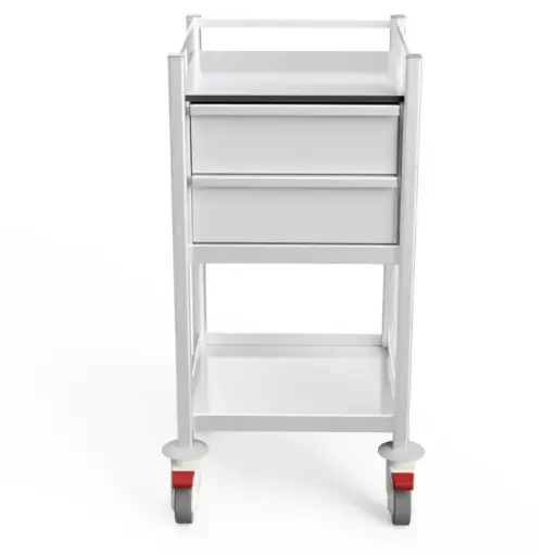 Multi-purpose Medical Trolley, 480W, 480D, 975H, 2 drawers 
