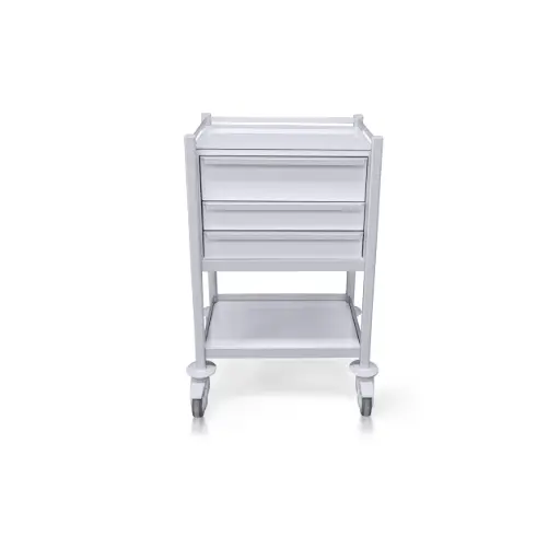 Multi-purpose Medical Trolley, 580W, 430D, 975Hmm, 3 drawers (1M-2S), 1 shelf