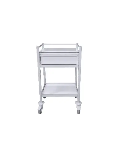 [MRI-5843-1M] Multi-purpose MRI Trolley, 580W, 430D, 975H mm, 1 Drawer, Low-ferrous