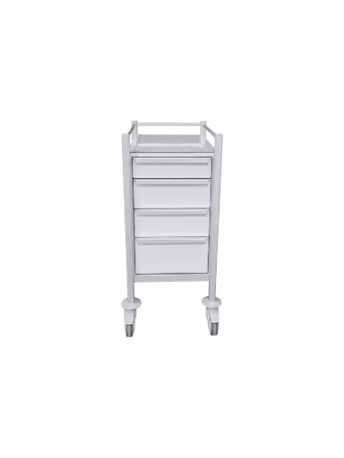 Multi-purpose Medical Trolley, 430W, 580D, 975H mm, 4 drawers (1S, 2M,1L)