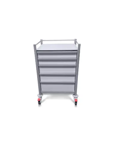 Multi-purpose Medical Trolley, 630W x 530D x 985H mm, 5 Drawer (2S, 2M,1L)