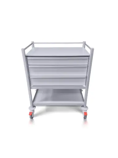 Multi-purpose Medical Trolley, 780W x 480D x 975H mm, 3 Drawers (1S,2M), 1 Shelf