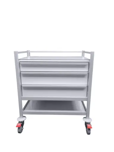 Multi-purpose Medical Trolley, 780W x 480D x 975H mm, 3 drawers (1S,2M), 1 shelf