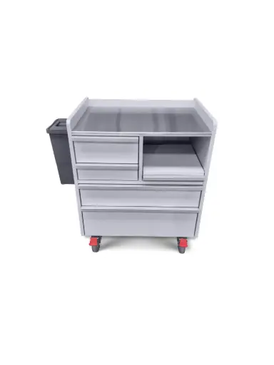Podiatry Trolley, 680W, 430D, 820H mm, 4 Drawers