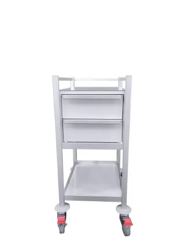 Phlebotomy Trolley, 430W x 580H x 975H mm, 2 Drawer, 1 Shelf