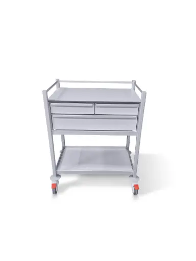 [MP-7848-2Sss-1M] Multi-purpose Medical Trolley, 780W, 480D, 975Hmm  3 drawer (2Sss, 1M), 