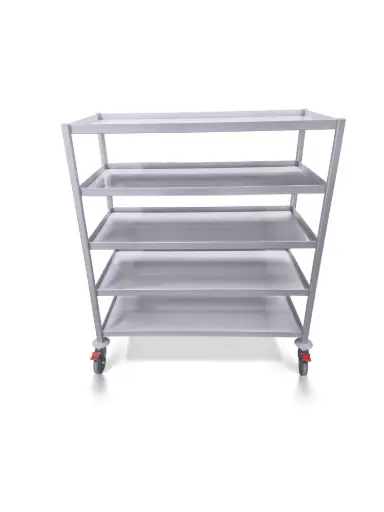 [CLT-11859-5] Clean Linen Trolley,1180W, 590D, 1340Hmm, 5 Shelf