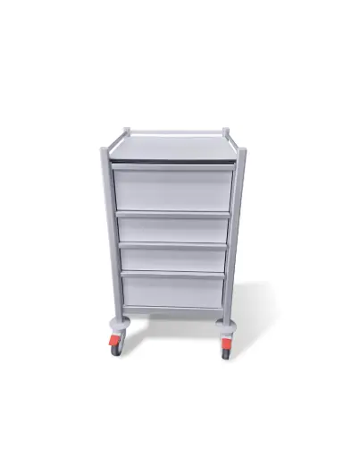 [MP-5353-1L-2M-1L] Multi-purpose Medical Trolley, 530W, 530D, 960H, 4 Drawer, (1L,2M,1L)