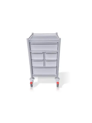 Airway Trolley, 530W 530D, 945Hmm, 6 Drawers (1M,4Mss,1L)