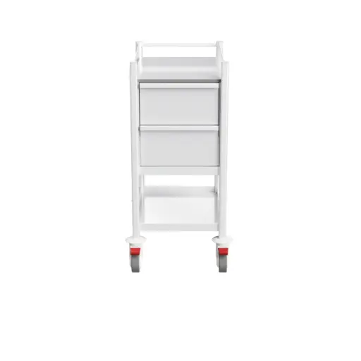 Multi-purpose Medical Trolley - 430W, 580D, 975Hmm, 2 Drawer, 1 Shelf, 