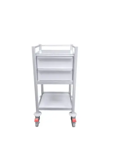 Multi-purpose Medical Trolley, 580W, 430D, 975Hmm, 2 Drawer, 1 Shelf