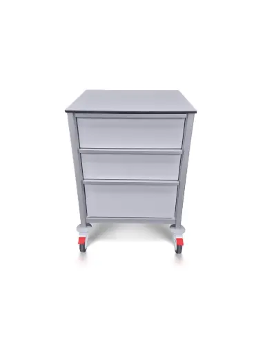Multi-purpose Scrubs Trolley, 630W, 580D, 900H, 3 drawers (2L, 1XL)