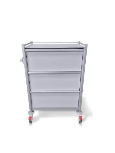 Medication Trolley, 780W, 480D, 1010Hmm, 3L275 Drawers