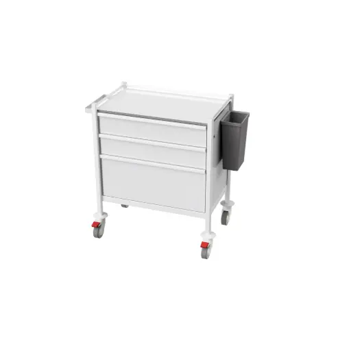 Medication Trolley, 830W, 530D, 1100H mm, 3 drawers (1M150, 1L,1XL320)