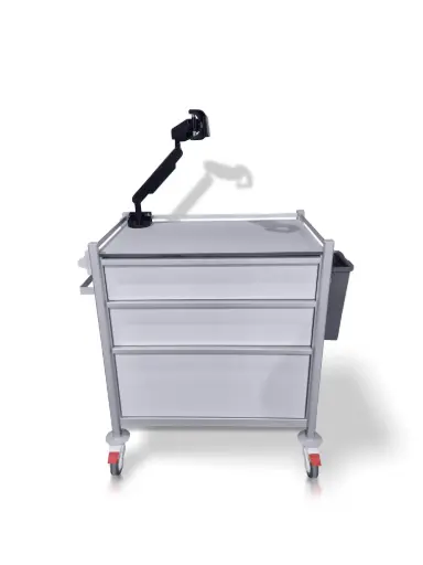 Medication Trolley, 830W, 530D, 985H mm, 3 drawers (1M150, 1L,1XL320)